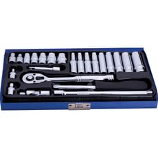 BlueSpot 24 Piece 1/4" Drive Hexagon Socket Set BlueSpot 24 Piece 1/4" Drive Hexagon Socket Set