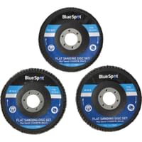 BlueSpot 3 Piece Flap Disc Set 115mm 