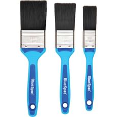 BlueSpot 3 Piece Soft Grip Synthetic Paint Brush Set BlueSpot 3 Piece Soft Grip Synthetic Paint Brush Set
