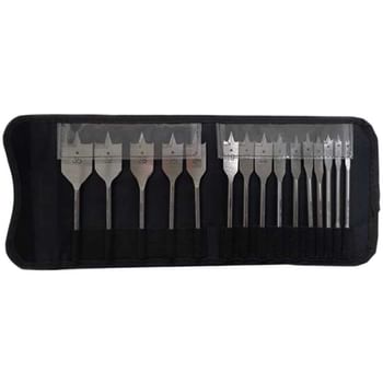 Bahco 15 Piece Flat Bit Wood Drill Bit Set