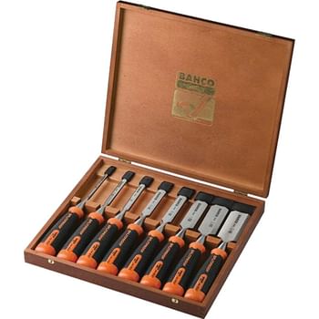 Bahco 434 8 Piece Bevel Edge Wood Chisel Set