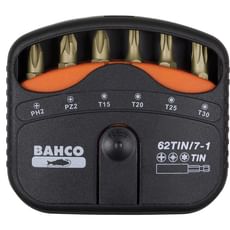 Bahco 7 Piece TIN Screwdriver Bit Set