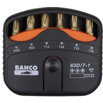 Bahco 7 Piece Diamond Screwdriver Bit Set