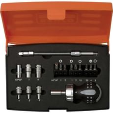 Bahco 18 Piece Stubby Ratchet Screwdriver and Bit Set Bahco 18 Piece Stubby Ratchet Screwdriver and Bit Set