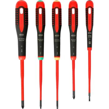 Bahco 5 Piece BE-9871SL Ergo Slim VDE Insulated Screwdriver Set
