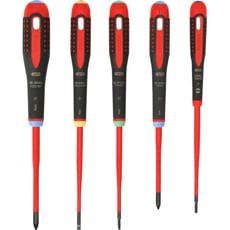 Bahco 5 Piece BE-9872SL Ergo Slim VDE Insulated Screwdriver Set Bahco 5 Piece BE-9872SL Ergo Slim VDE Insulated Screwdriver Set