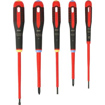 Bahco 5 Piece VDE Insulated Screwdriver Set