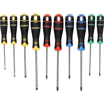 Bahco B219.010RB BahCofit 10 Piece Colour Coded Screwdriver Set