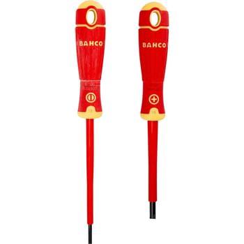 Bahco Bahcofit 2 Piece Insulated Slotted and Phillips Screwdriver Set