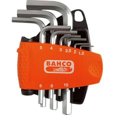 Bahco 9 Piece Hexagon L Key Set Bahco 9 Piece Hexagon L Key Set
