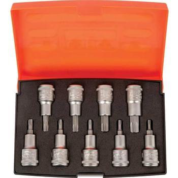 Bahco S9TORX 9 Piece 1/2" Drive Torx Socket Bit Set