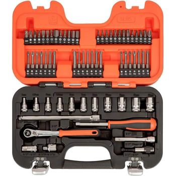 Bahco SL65 65 Piece 1/4" Drive Slim Socket and Screwdriver Bit Set