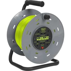 Sealey 4 Socket Cable Extension Reel 240v