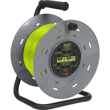 Sealey 4 Socket Cable Extension Reel 240v