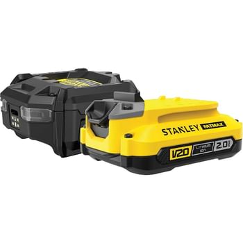 Stanley Fatmax V20 SFMCB10D1 18v 2ah Battery and Charger Starter Kit