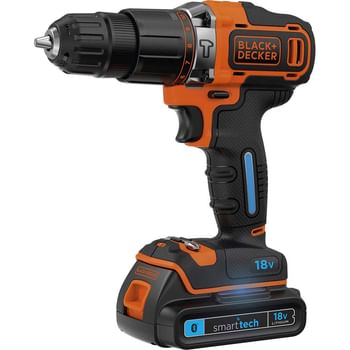 Black and Decker BDCHD18KST 18v Cordless Smart Tech Combi Drill