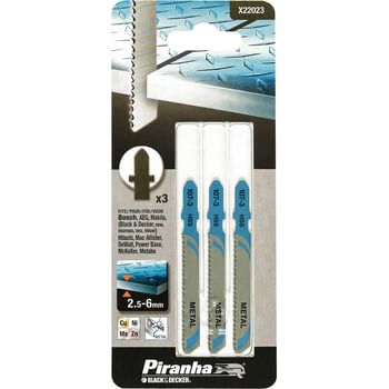 Black and Decker X22023 Piranha Metal HSS T Shank Jigsaw Blades