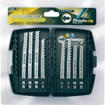 Black and Decker X88300 Piranha 8 Piece Hi Tech Metal and Wood T Shank Jigsaw Blade Set