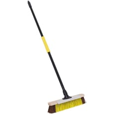 Bulldozer Heavy Duty Utility Broom and Metal Scraper