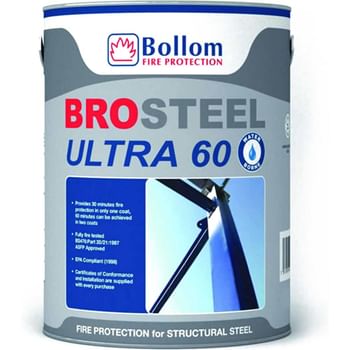 Bollom Brosteel Ultra 60 Intumescent Fire Metal Paint White