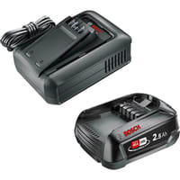 Bosch Genuine GREEN P4A 18v Cordless Li-ion Battery 2.5ah and Fast Charger 