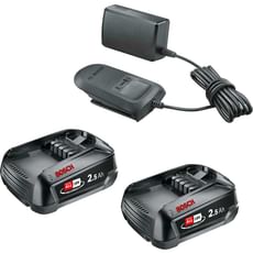 Bosch Genuine GREEN P4A 18v Cordless Li-ion Twin Battery Pack 2.5ah and Standard Charger Bosch Genuine GREEN P4A 18v Cordless Li-ion Twin Battery Pack 2.5ah and Standard Charger