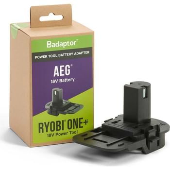 Badaptor Battery Adaptor AEG 18v Battery to Ryobi One+ Power Tools Badaptor Battery Adaptor AEG 18v Battery to Ryobi One+ Power Tools