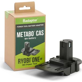 Badaptor Battery Adaptor Metabo CAS 18v Battery to Ryobi One+ Power Tools