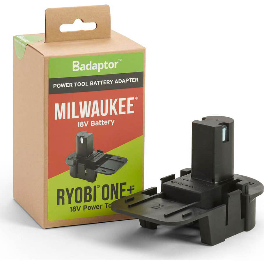 Badaptor Battery Adaptor Milwaukee 18v Battery to Ryobi One+ Power Tools |  Battery Packs