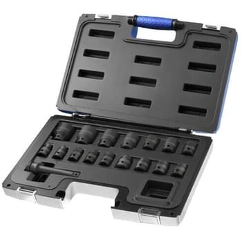 Expert by Facom 17 Piece 1/2" Drive Hex Impact Socket Set Metric