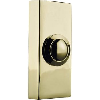 Byron Wired Door Bell Push Brass