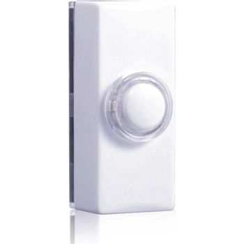 Byron Glow Door Bell Push White