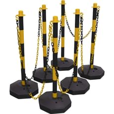 Sealey Black/Yellow Post and Chain Kit