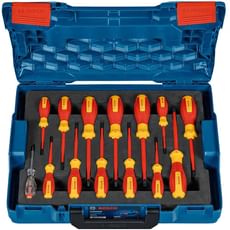 Bosch 14 Piece VDE Insulated Screwdriver Set Bosch 14 Piece VDE Insulated Screwdriver Set