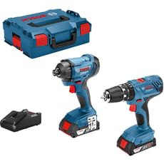 Bosch Professional 18v Cordless Combi Drill and Impact Driver Kit
