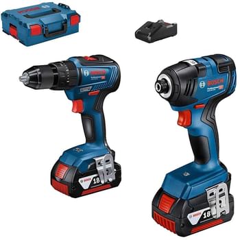 Bosch 18v Cordless Combi Drill and Impact Driver Kit