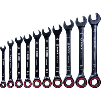 Bosch Professional 10 Piece Ratchet Spanner Set