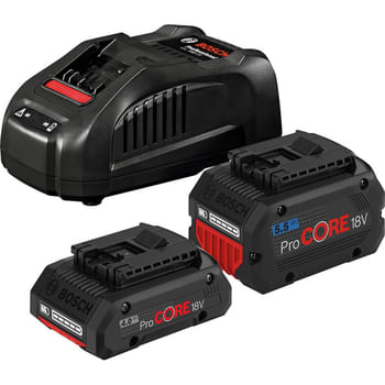 Bosch Genuine PRO BLUE 18v ProCore Cordless 2 Li-Ion Battery 4ah / 5.5ah and Charger Set