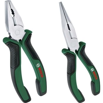 Bosch 2 Piece Combination and Long Nose Pliers Set