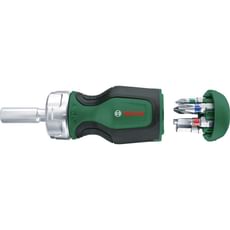 Bosch Ratchet Stubby Screwdriver and 6 Piece Bit Set