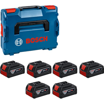 Bosch Genuine PRO BLUE 18v Cordless GBA 6 Li-Ion Battery 4ah Set