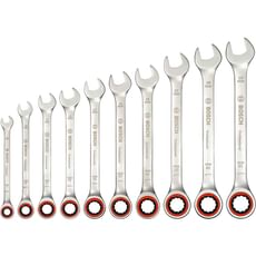 Bosch Professional 10 Piece Ratchet Spanner Set