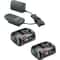 Bosch Genuine GREEN P4A 18v Cordless Li-ion Twin Battery 2ah and Standard Charger 