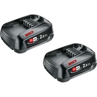Bosch Genuine GREEN P4A 18v Cordless Li-ion Twin Battery Pack 2ah 