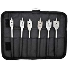 Bosch 6 Piece SelfCut Spade Drill Bit Set in Tool Roll Bosch 6 Piece SelfCut Spade Drill Bit Set in Tool Roll