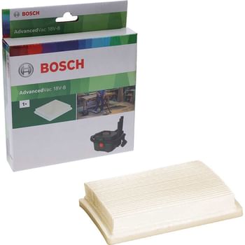 Bosch Flat Pleated Filter for ADVANCEDVAC 18V-8 Vacuum Cleaner