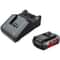 Bosch Genuine BLUE and GREEN 36v Cordless Li-ion Battery 2ah and Charger 