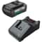 Bosch Genuine BLUE and GREEN 36v Cordless Li-ion Battery 2ah and Charger 