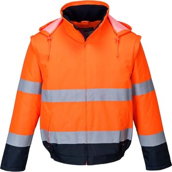 Portwest Essential 2 in 1 Waterproof Hi Vis Jacket