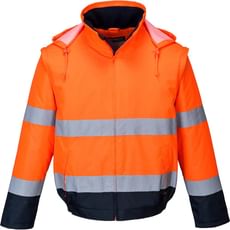 Portwest Essential 2 in 1 Waterproof Hi Vis Jacket Portwest Essential 2 in 1 Waterproof Hi Vis Jacket